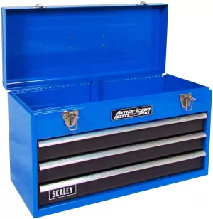Image of Slingsby Tool Chest 3 Drawer Blue 329228