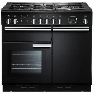 Image of Rangemaster 92600 100cm Professional Plus 100 Dual Fuel Range Black