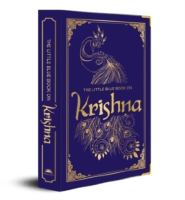 Image of The Little Blue Book on Krishna : Deluxe Silk Hardbound Hardback