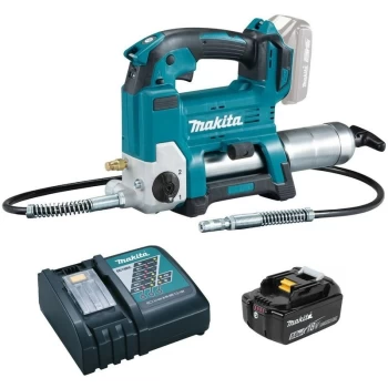 Image of DGP180RT 18v LXT Cordless Grease Gun + 5.0Ah Battery + Charger DGP180 - Makita