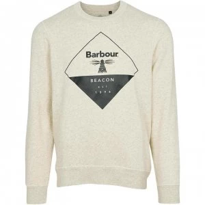 Image of Barbour Beacon Blaze Sweatshirt - Ecru Marl BE54