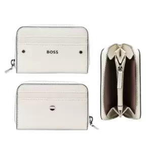Image of BOSS Ziparound Wallet - White