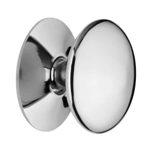 Image of Wickes Victorian Door Knob - Chrome 38mm Pack of 4