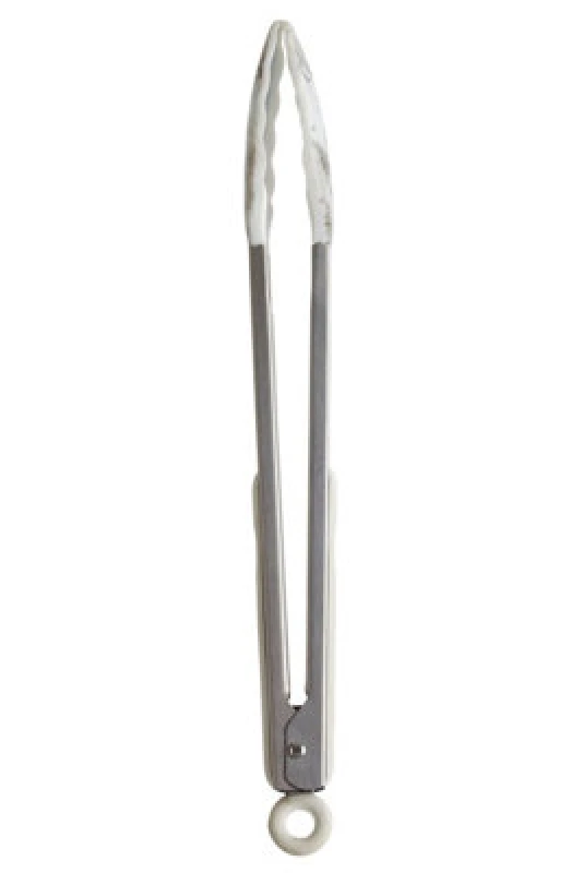 Image of Premier Housewares Zing Silicone Kitchen Tongs Silver