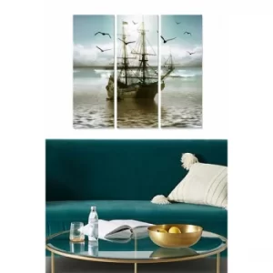 Image of MDF145890887 Multicolor Decorative MDF Painting (3 Pieces)