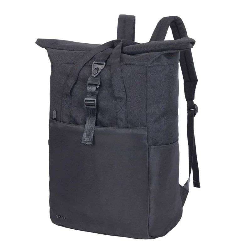 Image of Shugon Mens Ruby Roll Top Laptop Backpack One Size in Black Male