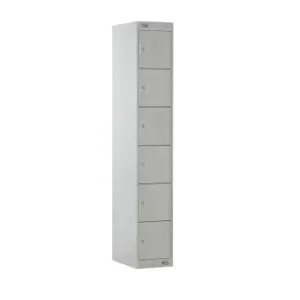 Image of 6 Door Locker 300X300X1800 Light Grey Door