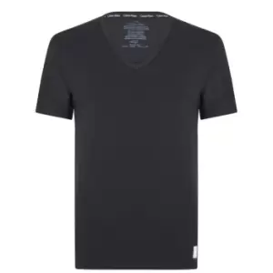 Image of Calvin Klein 2 Pack V Neck T Shirt - Black