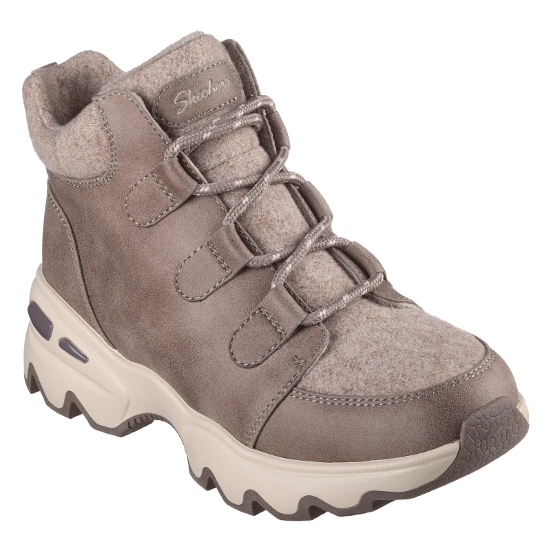 Image of Skechers Womens Biglug Non Waterproof Walking Shoes Taupe female 2 (35)