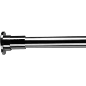Image of Stick N Lock Short Shower Curtain Rod, Chrome - Chrome - Croydex