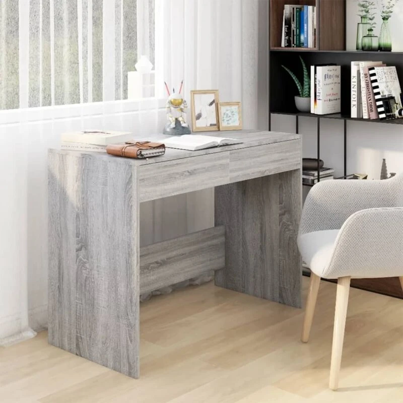 Image of VIDAXL Desk Grey Sonoma 101x50x76.5cm Engineered Wood Vidaxl 8720286836811
