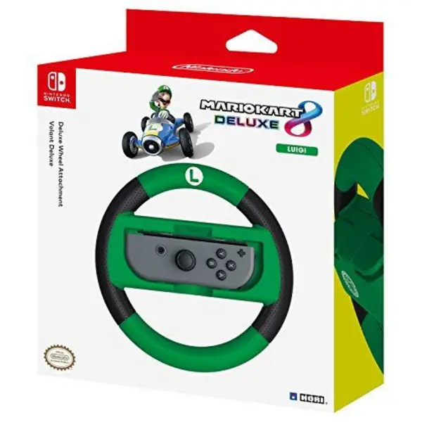 Image of Mk8 Deluxe Racing Wheel Luigi Nintendo Switch