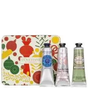 Image of L'Occitane Christmas 2021 Hand Cream Trio Collection