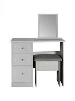 Image of Swift Dakota Dressing Table, Stool And Mirror Set