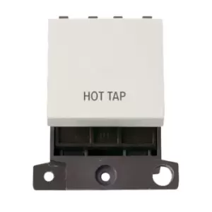 Image of Click Scolmore MiniGrid 20A Double-Pole Switch Hot Tap Switch White - MD022PW-HT