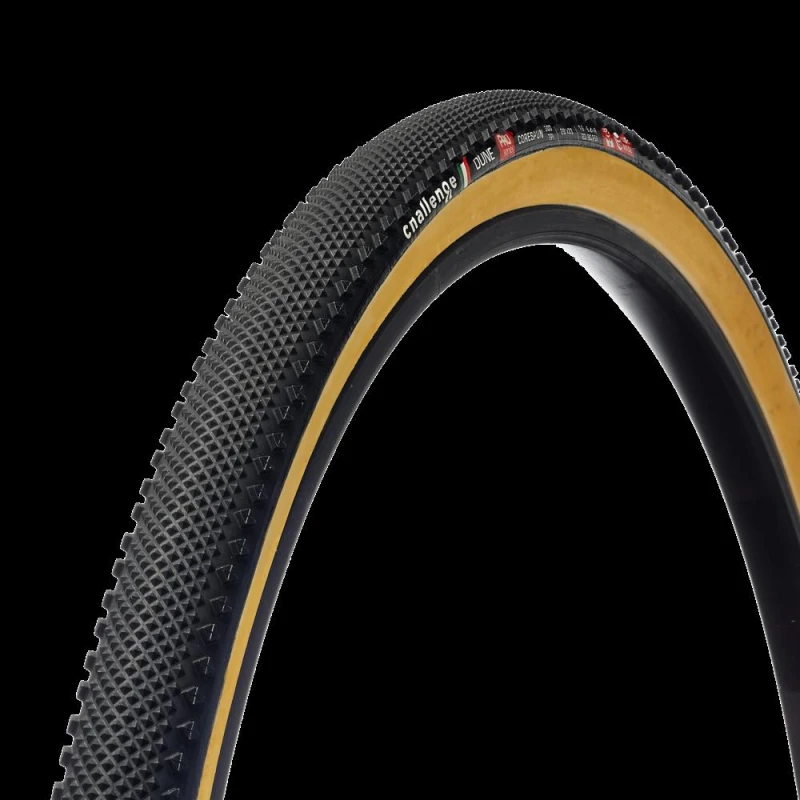 Image of Challenge Dune Handmade CX Tyre Black/Tan unisex 700c X33mm