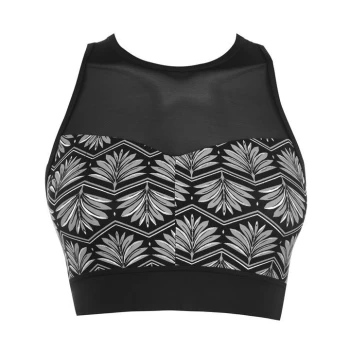 Image of Biba Foil Print Design Sports Bra - Foil Print