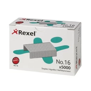 Image of Rexel No. 16 6mm Staples 1 x Box of 5000 Staples