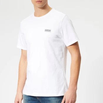 Image of Barbour International Mens Essential Small Logo T-Shirt - White - M