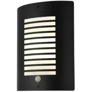 Image of Zinc Lantern SIGMA With PIR Textured Black Exterior Light
