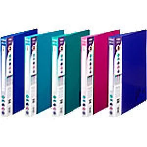 Image of Snopake Ring Binder 2 ring Polypropylene 15mm A4 Electra Assorted 10 Pieces