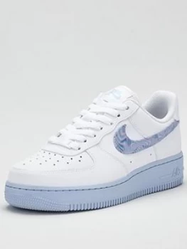 Image of Nike Air Force 1 '07 - White/Blue, Size 4, Women