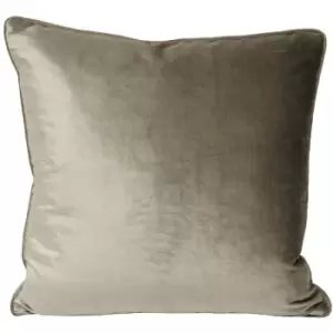 Image of Riva Home Luxe Velvet Cushion Cover (55 x 55cm) (Mink) - Mink