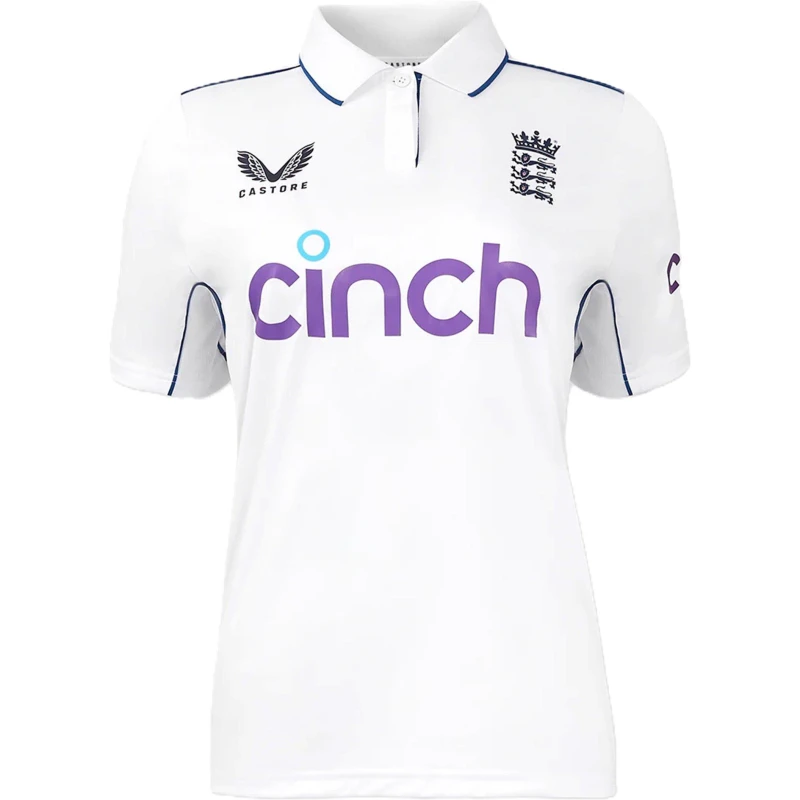 Image of Castore Castore EcbT20LsJrsy HRRed/SBlue female 8 (XS)