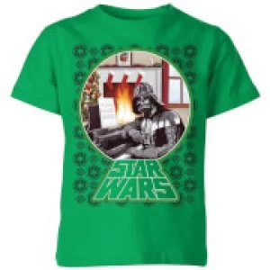 Image of Star Wars A Very Merry Sithmas Kids Christmas T-Shirt - Kelly Green - 9-10 Years
