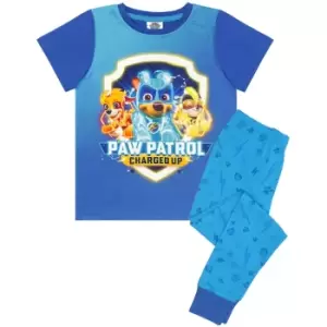 Image of Paw Patrol Boys Mighty Pups Pyjama Set (4-5 Years) (Blue)