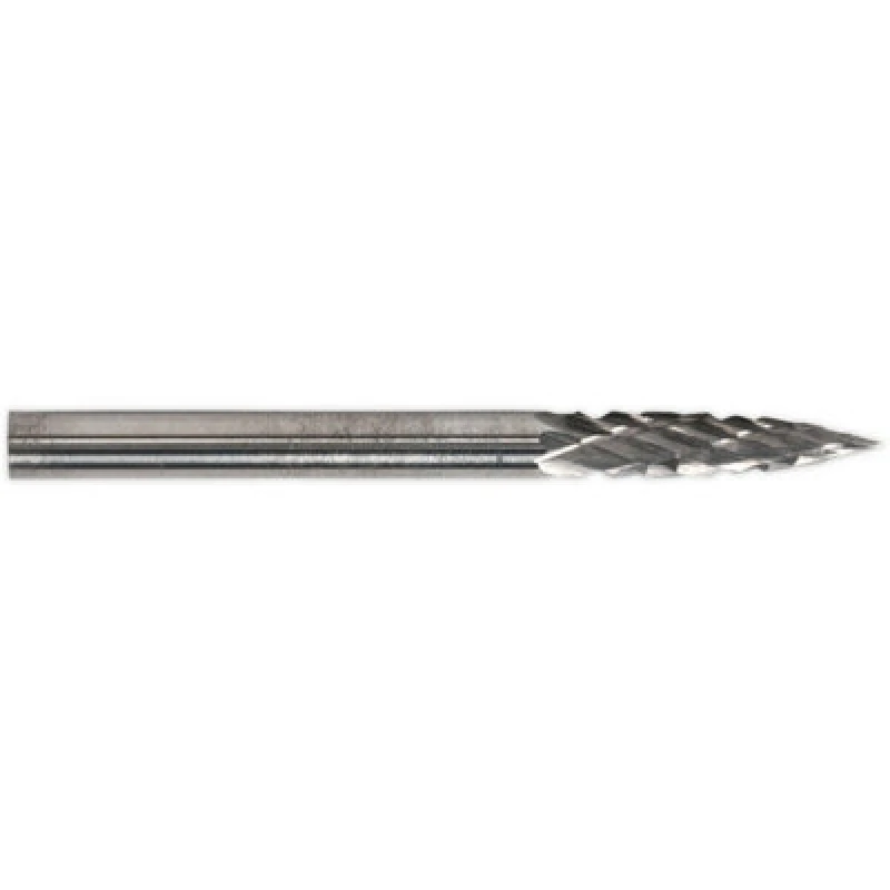 Image of Loops 3 PACK - 3mm Micro Carbide Burr Pointed Tree Taper Bits - Rotary Flash Removing Multi