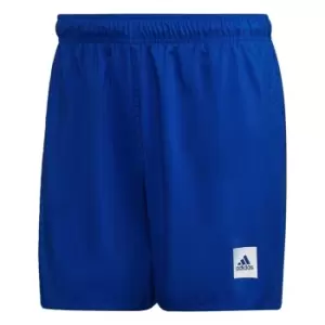 Image of adidas Short Length Solid Swim Shorts Mens - Blue