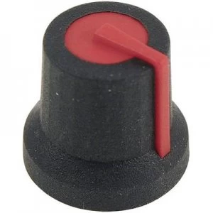 Image of Cliff CL170823BR Knob K87Mar Black Red 6mm D