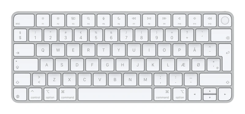 Image of Apple Apple Magic keyboard Universal USB + Bluetooth QWERTY Danish White MXCK3DK/A