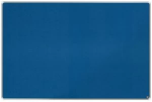 Image of Nobo Premium Plus Blue Felt Notice Board 1800x1200mm