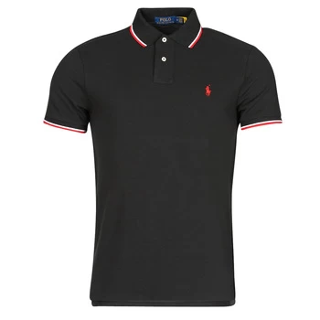 Image of Polo Ralph Lauren CALMIRA mens Polo shirt in Black - Sizes EU XXL,EU S,EU M,EU L,EU XL,EU XS