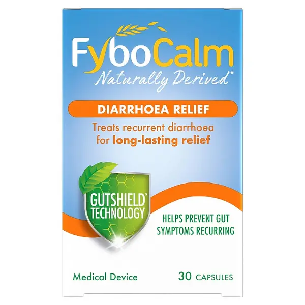 Image of Fybocalm Diarrhoea Relief Capsules 30