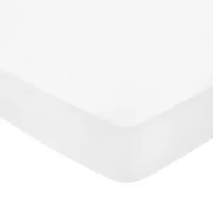 Image of Bedeck of Belfast Fine Linens 300 Thread Count Egyptian Cotton Super Kingsize Fitted Sheet, White