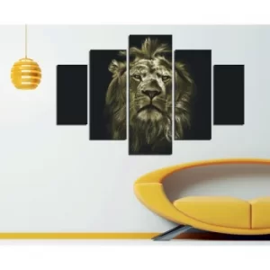 Image of ST080 Multicolor Decorative MDF Painting (5 Pieces)