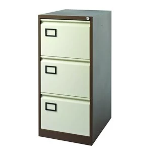 Image of Jemini CoffeeCream 3 Drawer Filing Cabinet KF03004