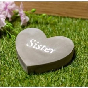 Image of Thoughts Of You Graveside Concrete Heart - Sister