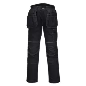 Image of Portwest Mens PW3 Work Holster Trousers (42R) (Black)