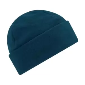Image of Beechfield Recycled Fleece Beanie (One Size) (Petrol)