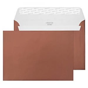 Image of Creative Metallic Coloured Envelopes C5 Peel & Seal 162 x 229mm Plain 130 gsm Metallic Bronze Pack of 25