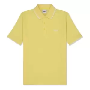 Image of Boss Small Logo Polo Shirt - Yellow