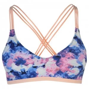 Image of Gul Plunge Bikini Top Ladies - Pink AOP