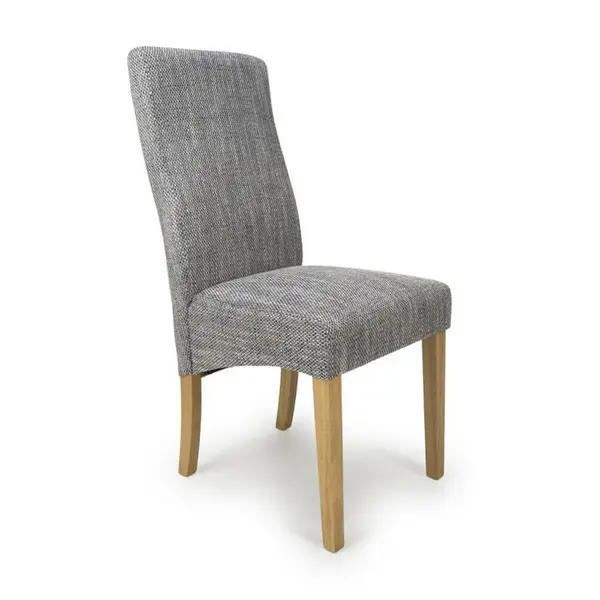 Image of Shankar Bailey Tweed Grey Dining Chairs - Grey 584498cm