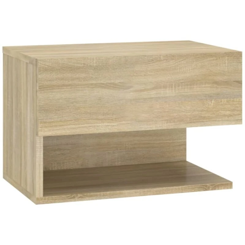 Image of VIDAXL Wall-mounted Bedside Cabinet Sonoma Oak Vidaxl 8720286964002