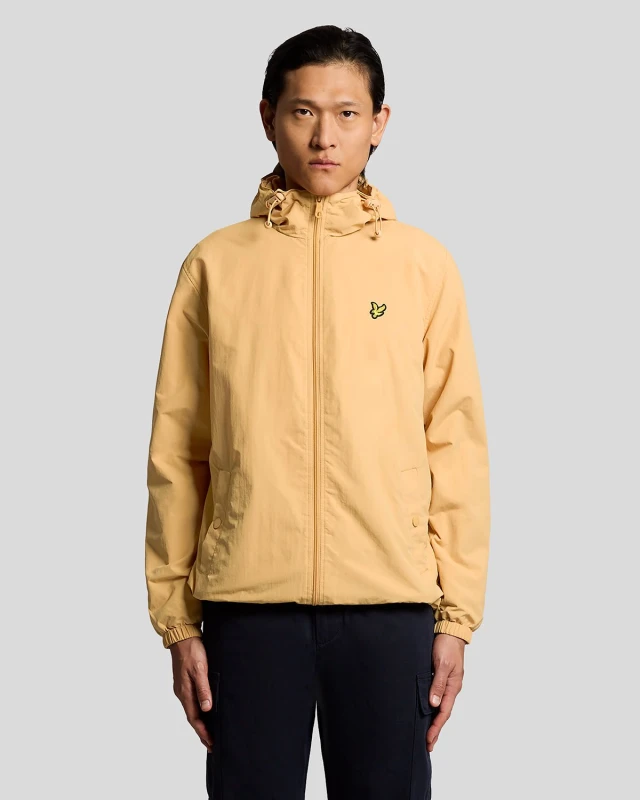 Image of Lyle & Scott Mens Water Resistant Hooded Jacket in Orange