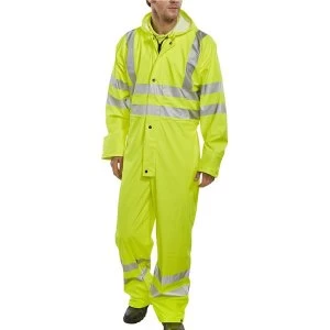 Image of BSeen Medium Breathable Protective Coverall Saturn Yellow